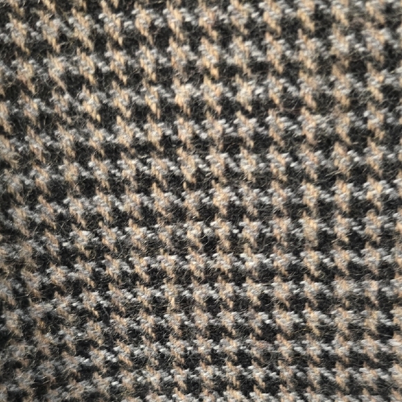 Women's Zara Houndstooth Blazer - Black and Brown No Lining Size Small - Picture 14 of 16